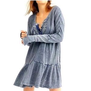 Free People FP One women Dress Jolene Thermal Mini Dress Waffle